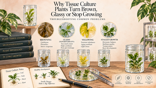 Why Tissue Culture Plants Turn Brown, Glassy or Stop Growing